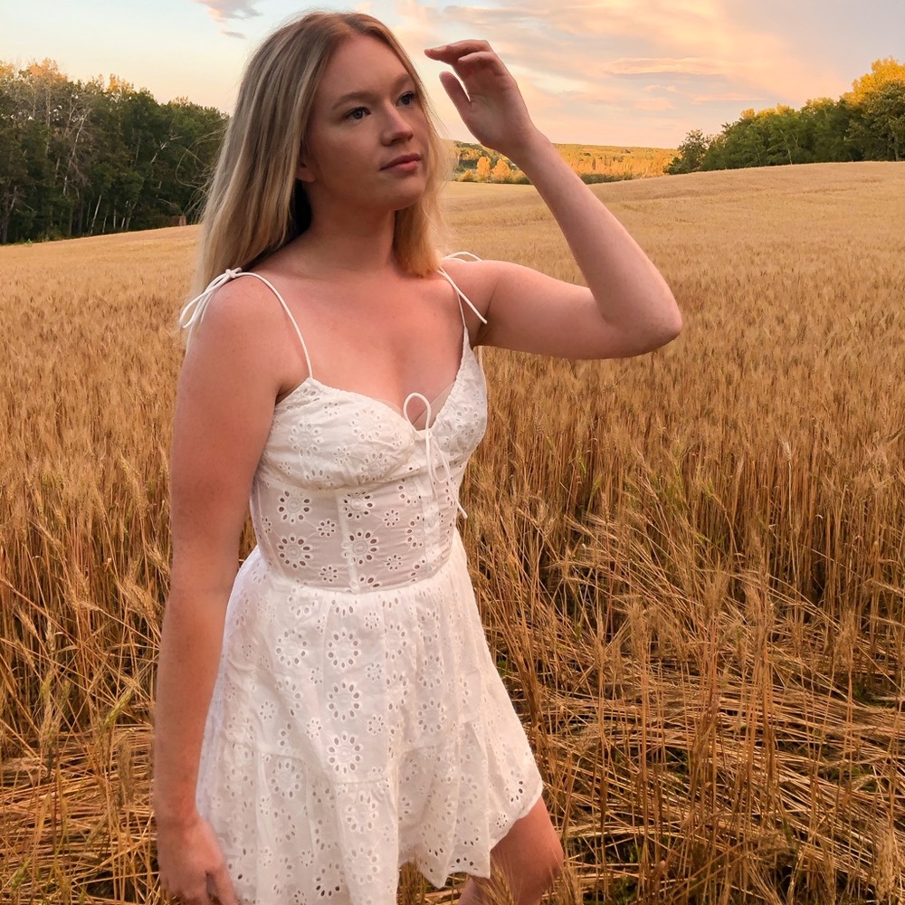 Sabo white eyelet dress